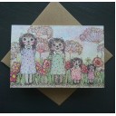 Mydesignpictures atverama kartīte 10*15 cm Four Cat Girls