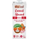 Ecomil BIO kokosriekstu un mandeļu dzēriens bez cukura, 1l