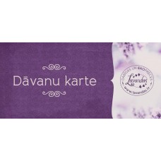 "Lavandas" veikala dāvanu karte 20 EUR vērtībā