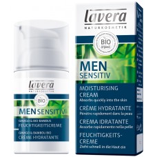 Lavera Men Sensitiv mitrinošs krēms ar organiskiem ginka un bambusa ekstraktiem, 30ml