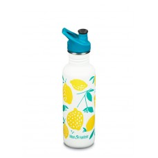 Klean Kanteen tērauda ūdens pudele, Lemons, 800ml