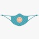 Loqi sejas maska Geometric Blue Smiley