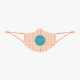 Loqi sejas maska Geometric Red Smiley