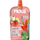 Mogli BIO zemeņu, ābolu, banānu biezenis, 120g