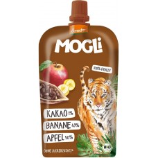 Mogli BIO ābolu, banānu, kakao biezenis, 120g 