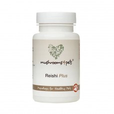 Myconutri Mushrooms4Pets ārstniecisko sēņu maisījums mājdzīvniekiem Reishi (reiši) Plus, 60 kaps.