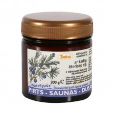 Deiva medus ar kadiķu ēterisko eļļu pirtij, saunai, dušai, 200g