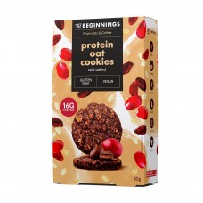 The Beginnings bezglutēna auzu pārslu cepumi ar protēinu un kafijas garšu, 80g
