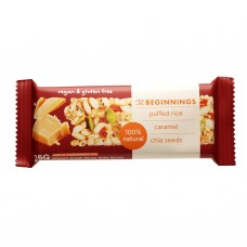 The Beginnings bezglutēna batoniņš no pūstiem rīsiem ar karameli, 25g