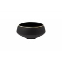 Vaidava Ceramics kolekcija Eclipse Gold deserta bļoda ar zelta maliņu, 122x60mm, 0,25l