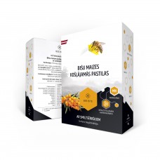 Bee Bite bišu maizes pastilas ar smiltsērkšķu garšu, 75g / 15 gab.