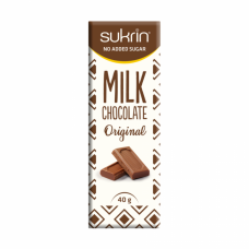 Sukrin piena šokolāde bez cukura Original, 40g