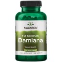 Swanson uztura bagātinātājs Damiānas lapas 510mg, 100 kaps.