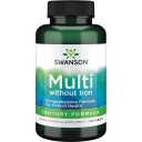 Swanson uztura bagātinātājs Multivitamīnu un minerālu komplekss bez dzelzs, 130 tabl.