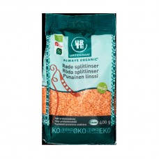 Urtekram Food BIO sarkanās lēcas, 400g