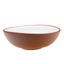 Vaidava Ceramics kolekcija Zeme bļoda balta izliekta, 240x90mm, 2l