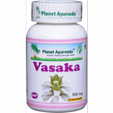 Planet Ayurveda uztura bagātinātājs Vasaka (Indijas riekstkoks), 60kaps.