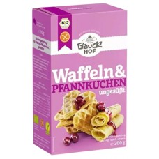 Bauckhof BIO bezglutēna pankūku un vafeļu maisījums, 200g