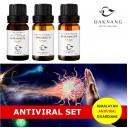 Daknang Antiviral uztura bagātinātāju komplekts imunitātes stiprināšanai un alerģiju mazināšanai, 3 x 10ml