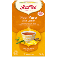Yogi Tea BIO tēja organisma attīrīšanai ar citronu "Feel Pure with Lemon", 17pac./30,6g